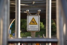 Schild an den Landungsbrücken